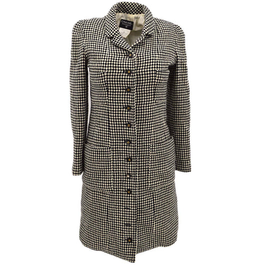 Luxury Chanel Coat Black White 96A #36