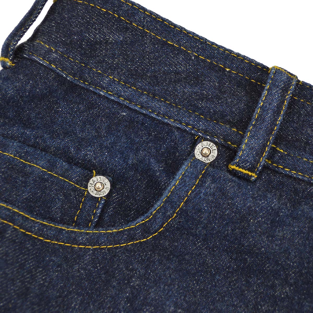 Luxury Chanel Spring 1996 Denim Skirt #42