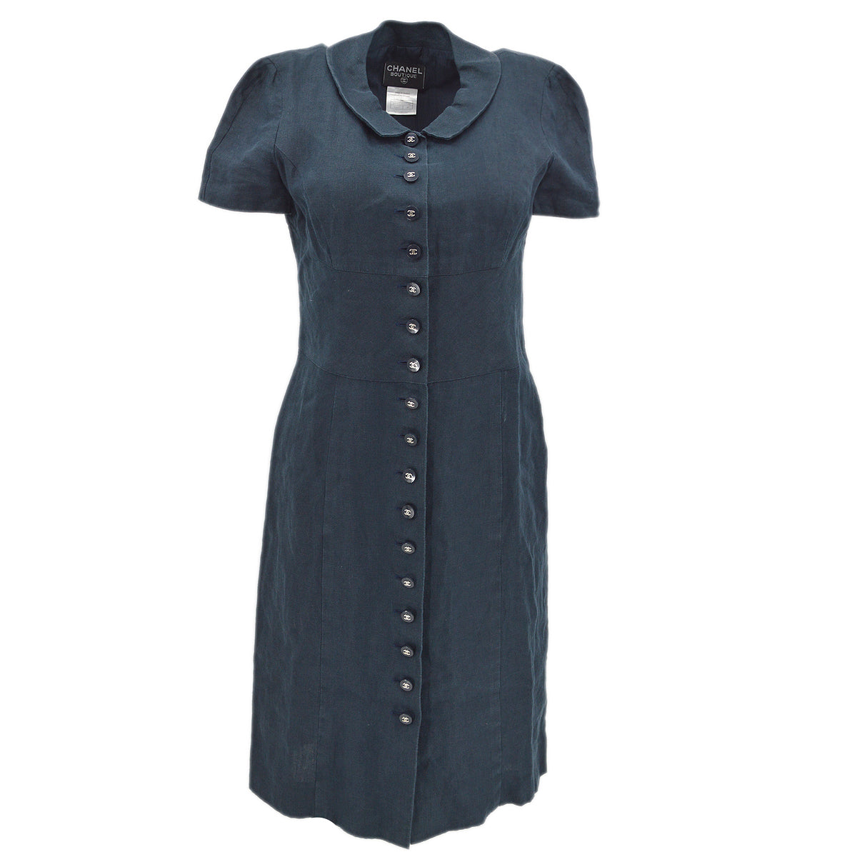 Luxury Chanel 1997 high-summer linen minidress #40