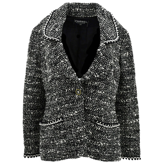 Luxury Chanel Fall 1994 tweed jacket
