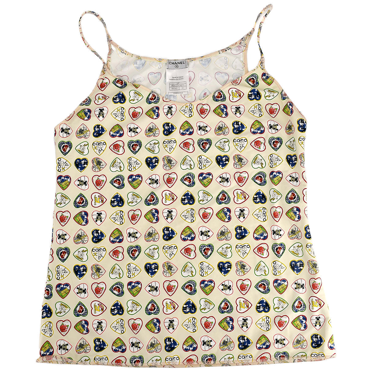 Luxury Chanel 2006 spring heart-print vest top #42