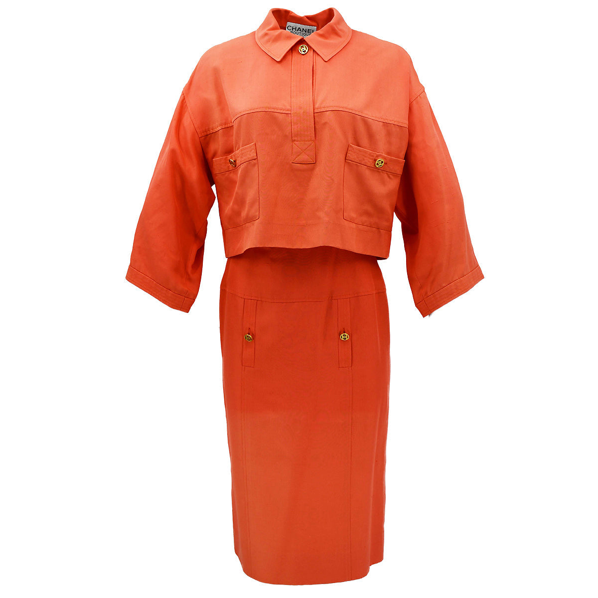 Luxury Chanel jacket skirt suit #36