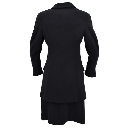 Luxury Chanel Fall 1997 single-breasted wool skirt suit  #40