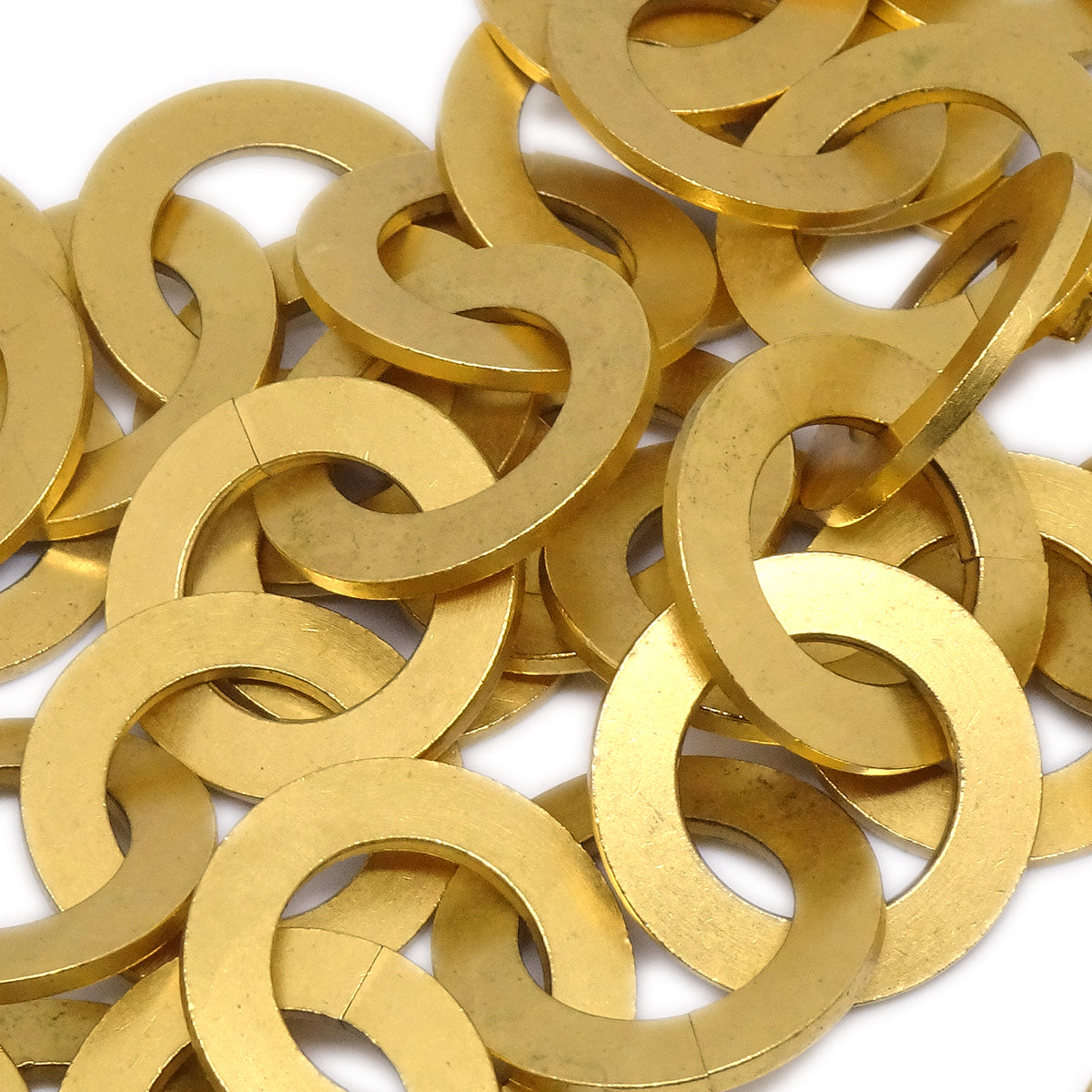 Luxury Chanel Heart Chain Belt Gold 95P