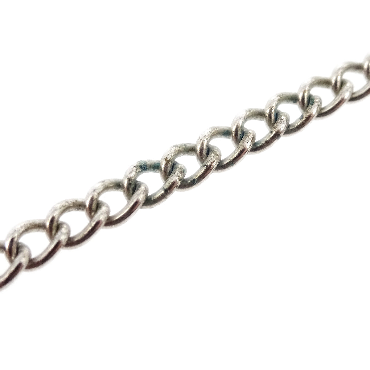 Luxury Chanel CC Chain Pendant Necklace Silver 04P