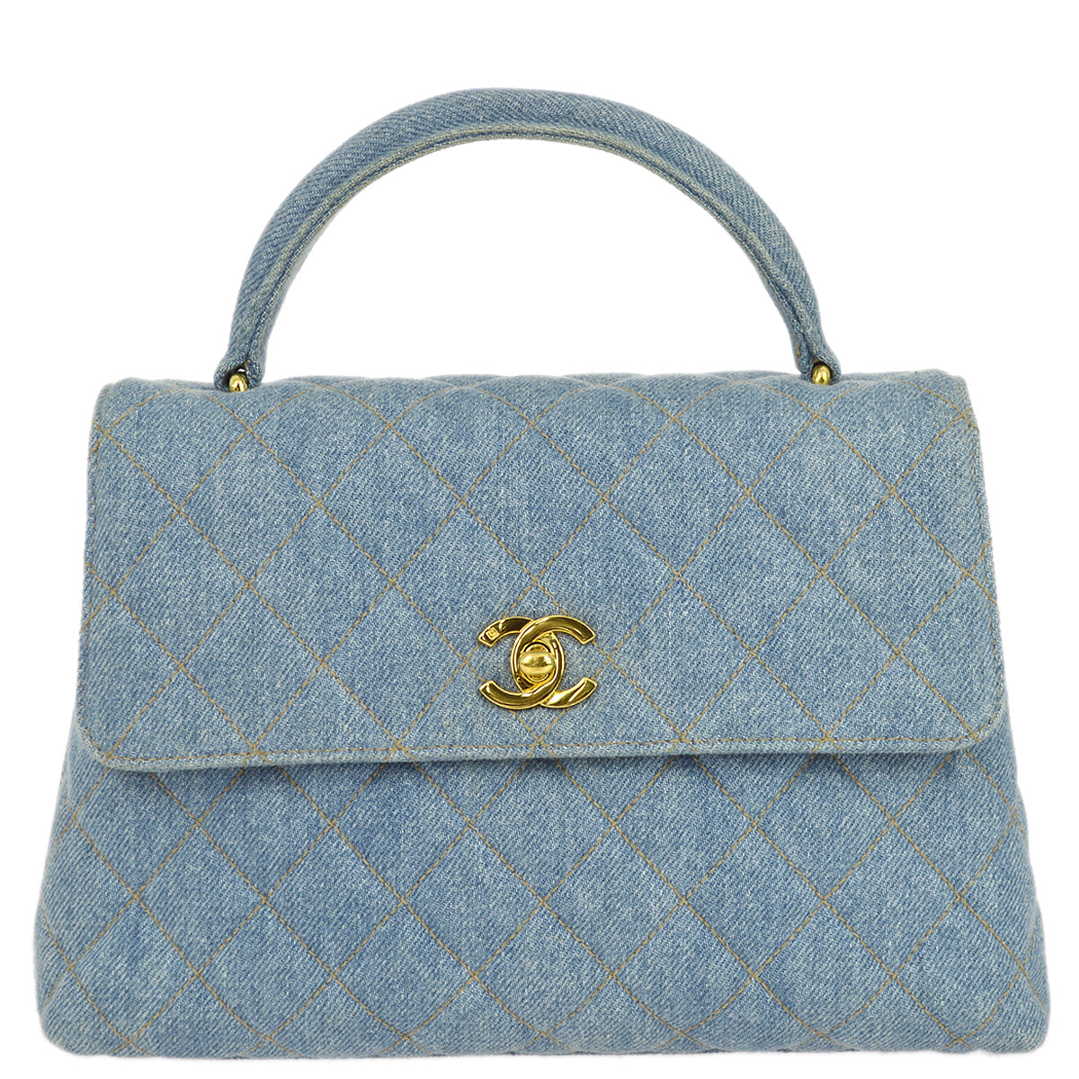 Luxury Chanel * 1996-1997 Denim Kelly 25