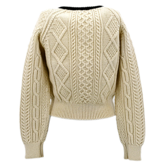 Luxury Chanel Fall 1996 wool fisherman knit jumper #42