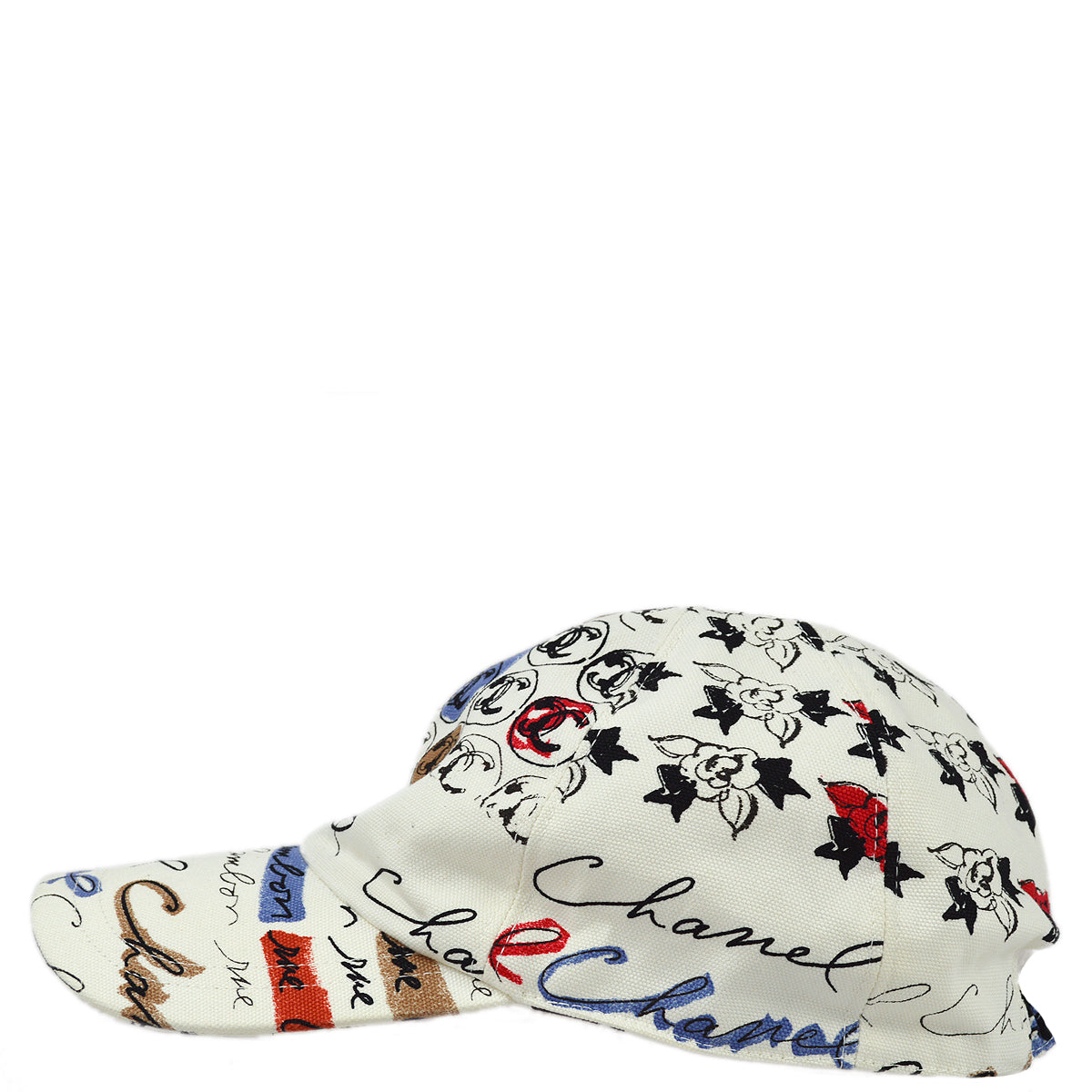 Luxury Chanel Cap Hat White #M Small New