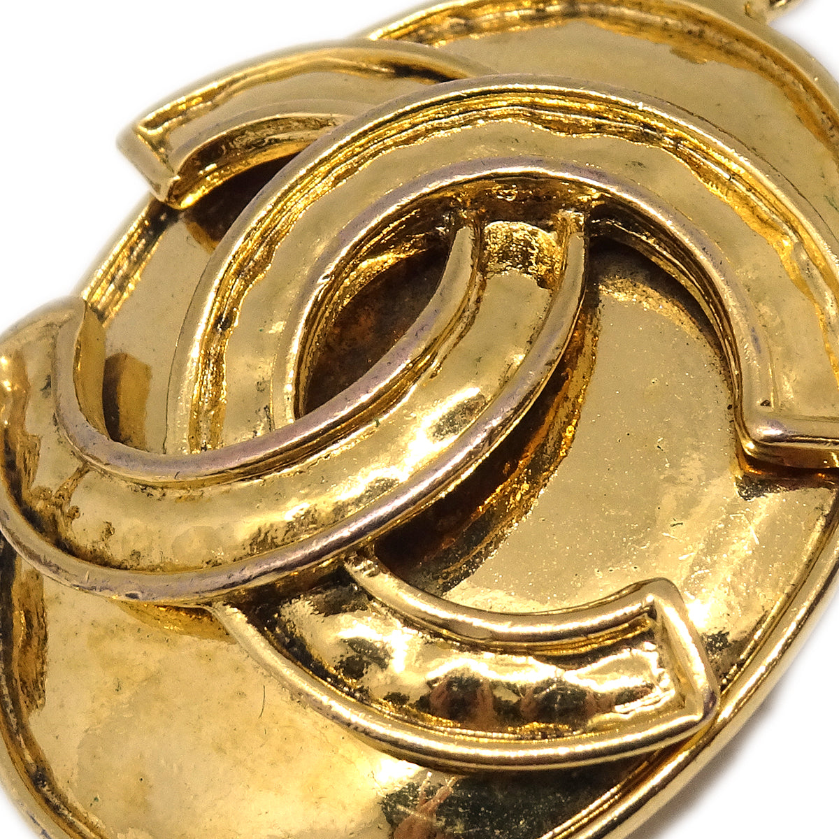 Luxury Chanel Dangle Earrings Clip-On Gold 94P