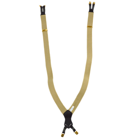 Luxury Chanel Beige Suspenders Small New Small New