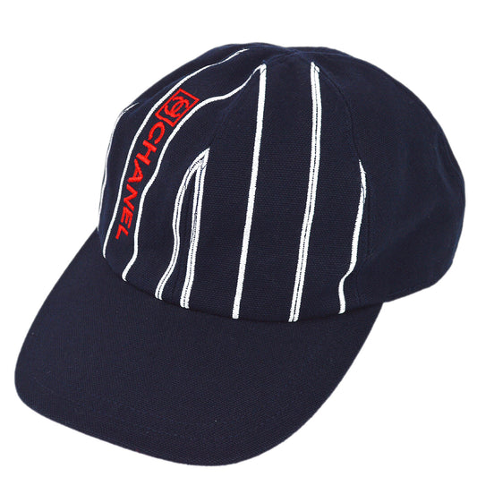Luxury Chanel Navy Sport Line Cap Hat #M Small New