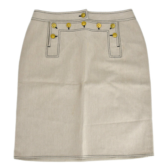Luxury Chanel Skirt Beige #44