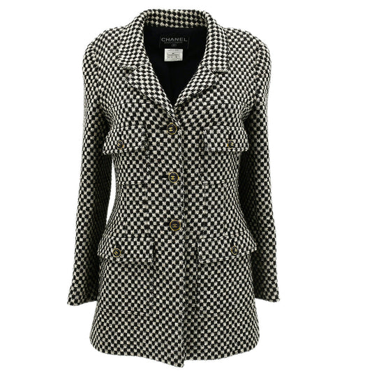 Luxury Chanel Fall 1995 CC-button single-breasted jacket #38