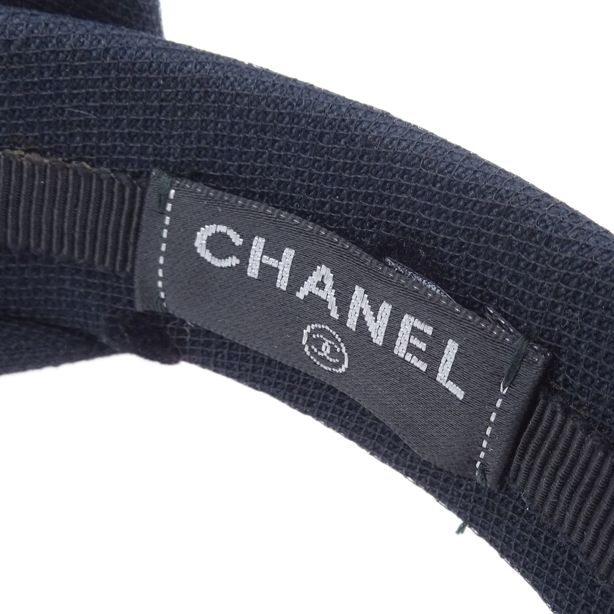 Luxury Chanel Bow Headband Black