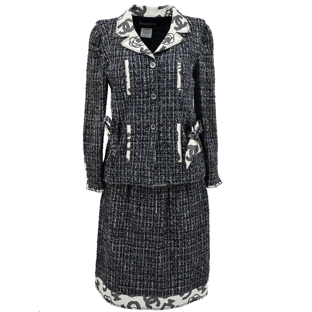 Luxury Chanel Spring 2006 single-breasted skirt suit #36 #38