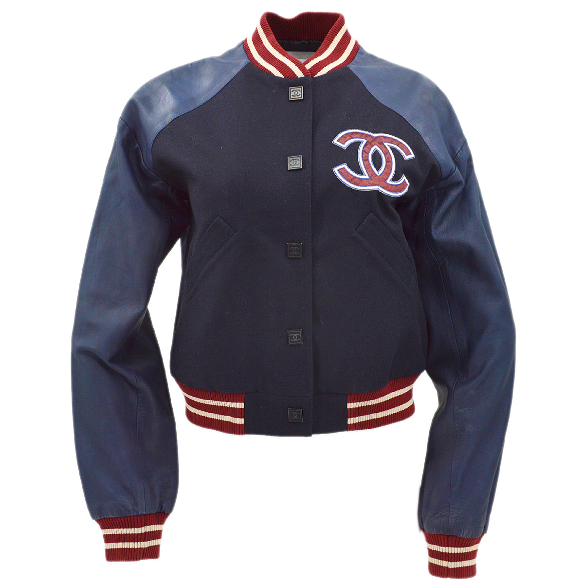 Luxury Chanel Spring 2004 Letterman bomber jacket #40