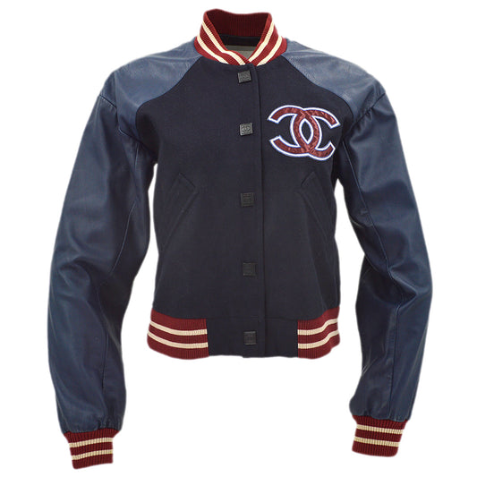 Luxury Chanel Spring 2004 Letterman bomber jacket #38