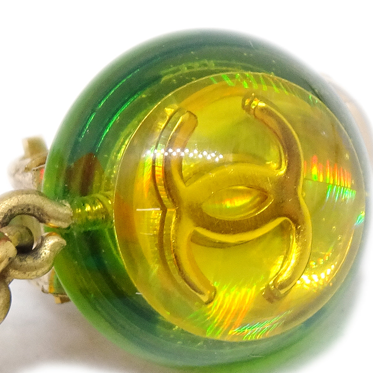 Luxury Chanel Lucite Earrings Clip-On