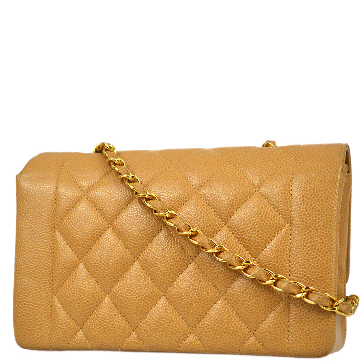 Luxury Chanel 1991-1994 Caviar Small Diana Shoulder Bag