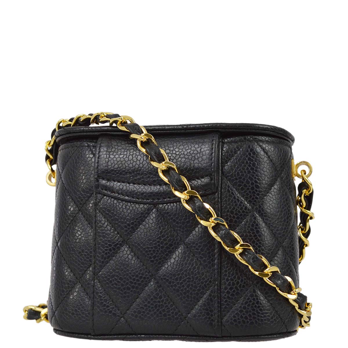 Luxury Chanel * Black Caviar Chain Shoulder Bag
