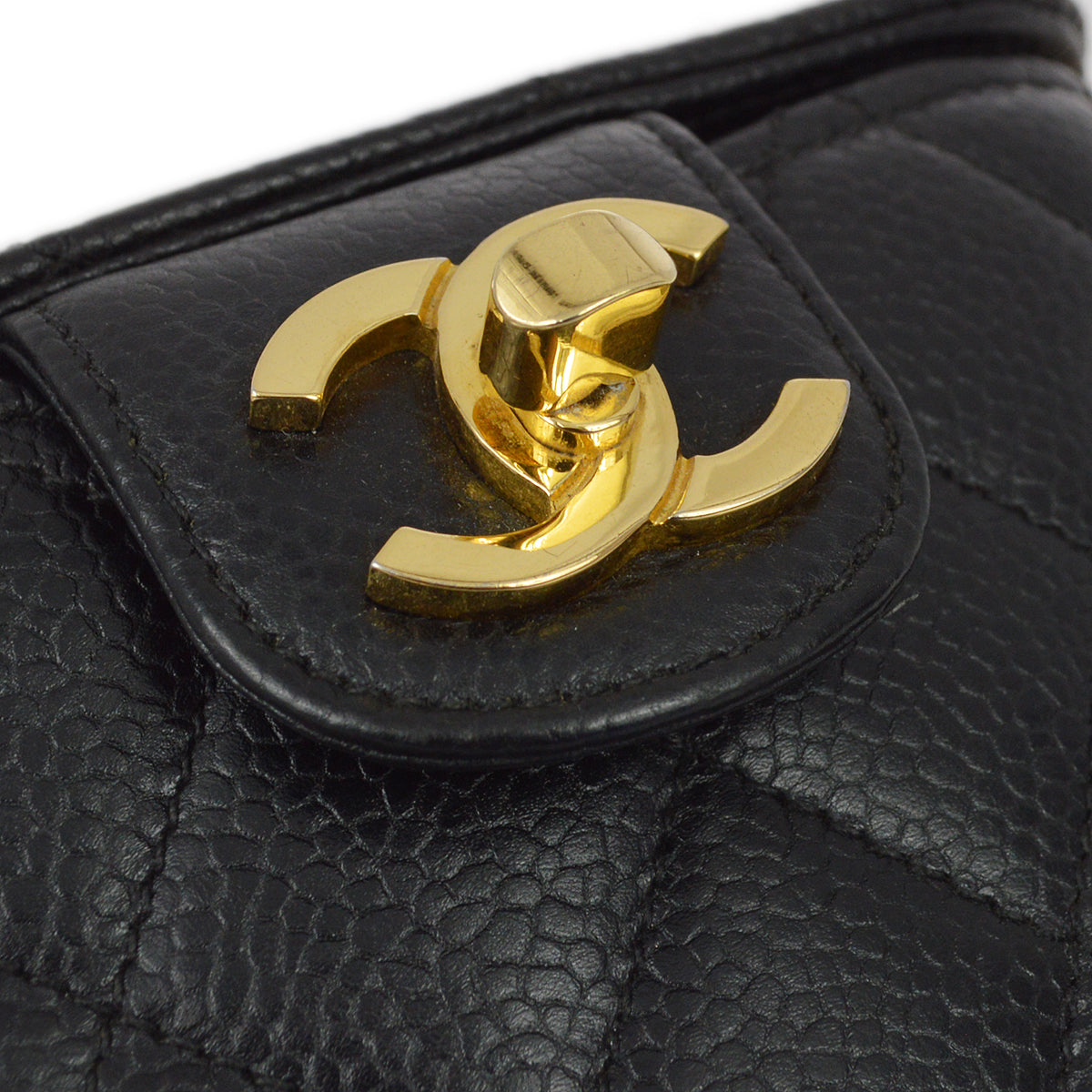 Luxury Chanel * Black Caviar Chain Shoulder Bag