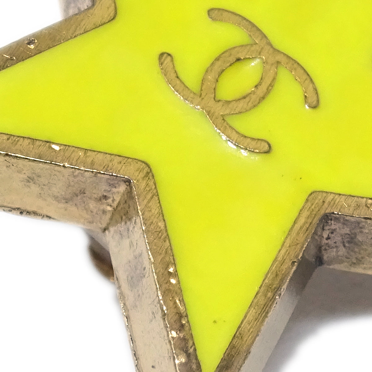 Luxury Chanel Star Earrings Clip-On Yellow 01P
