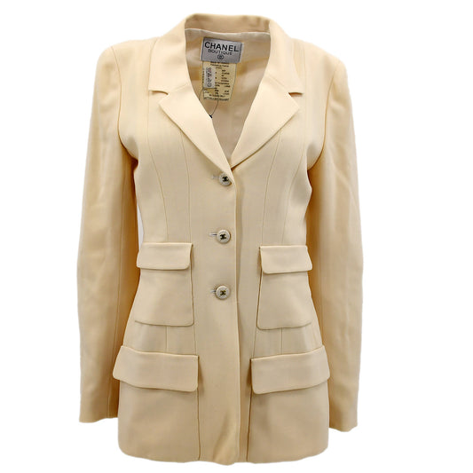 Luxury Chanel Spring 1995 Single Breasted Jacket #40