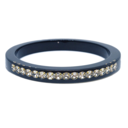 Luxury Chanel Bangle Rhinestone Black 05P