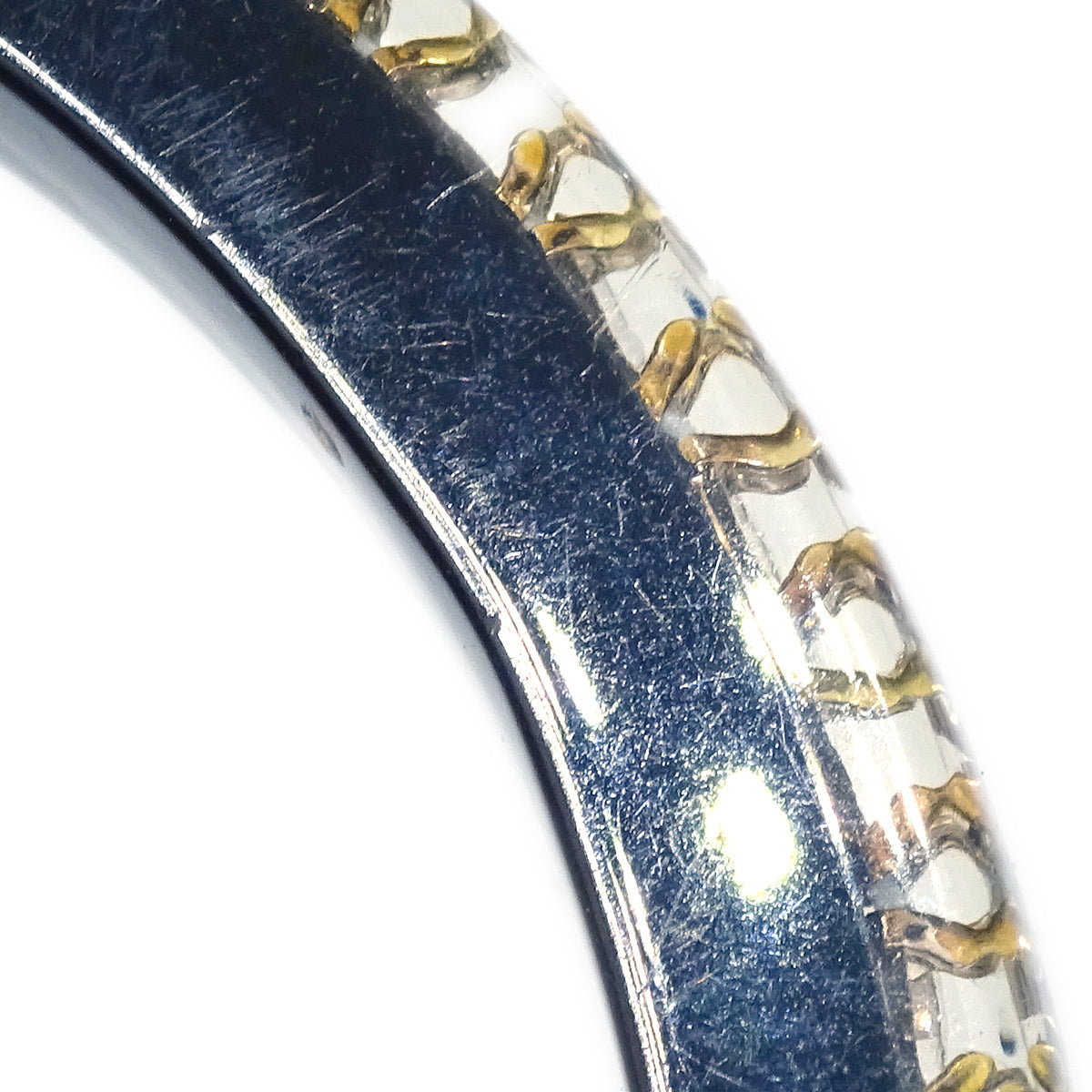 Luxury Chanel Bangle Rhinestone Black 05P