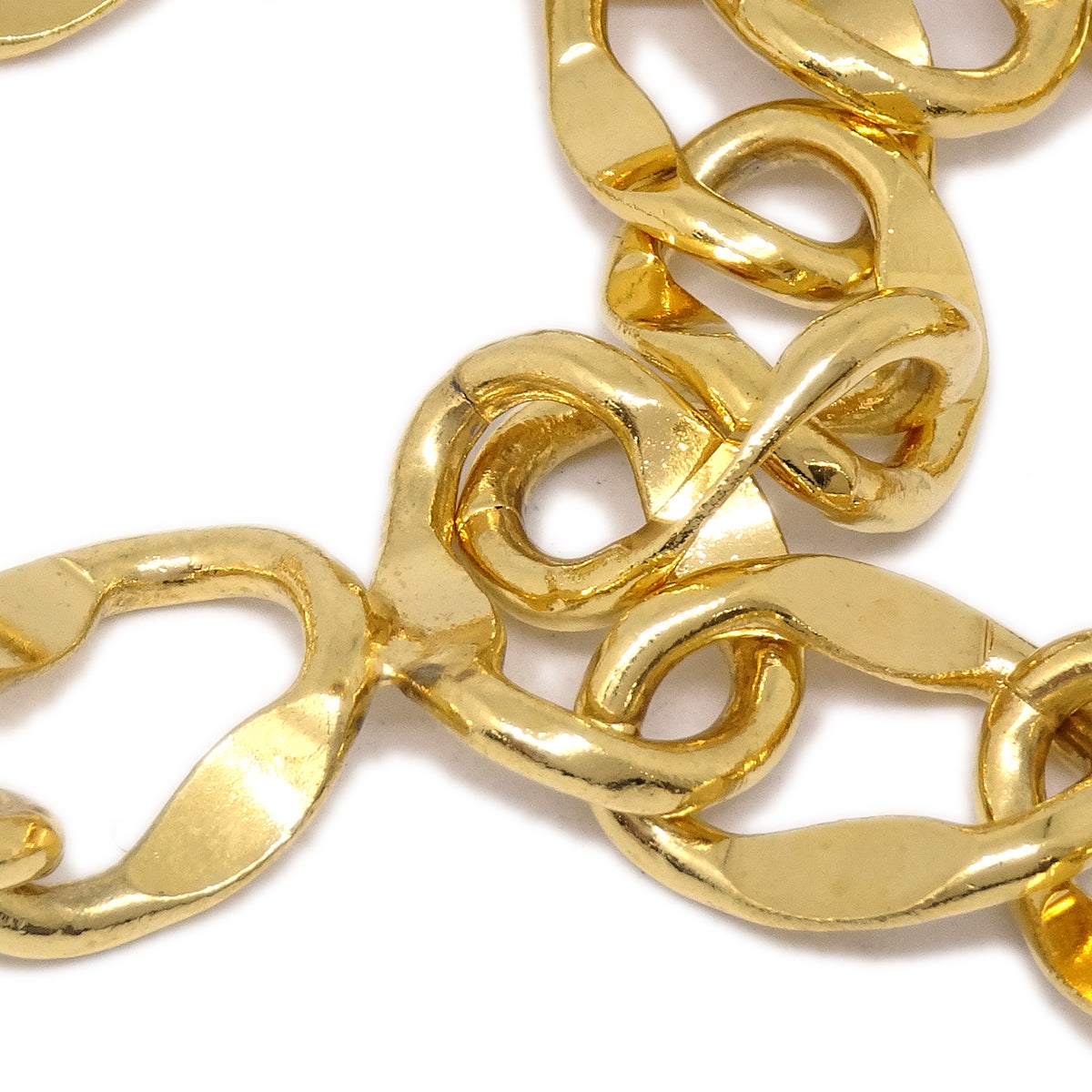 Luxury Chanel Gold Medallion Chain Belt Small New