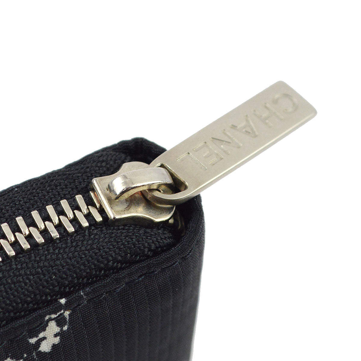Luxury Chanel Travel Line Black Nylon Wallet Purse
