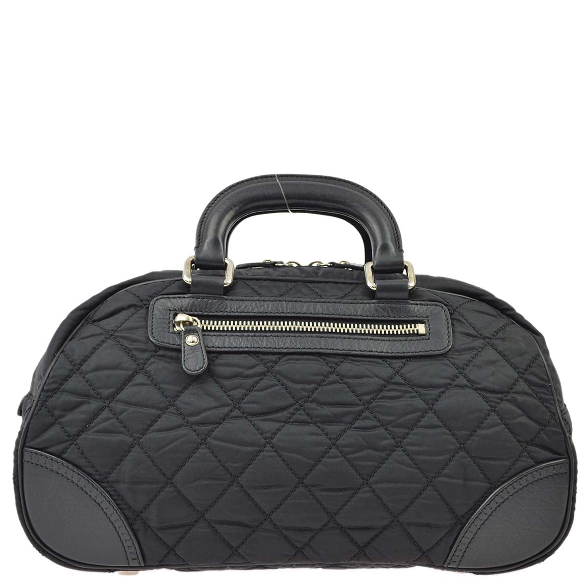 Luxury Chanel 2005-2006 Black Nylon Calfskin Paris-New York Duffle Handbag