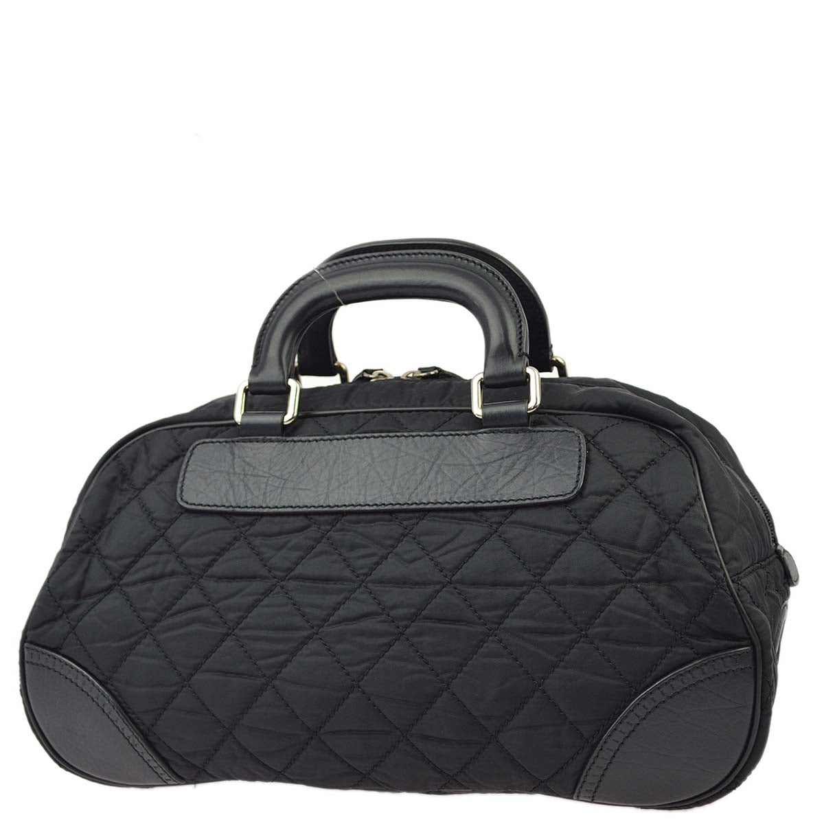 Luxury Chanel 2005-2006 Black Nylon Calfskin Paris-New York Duffle Handbag