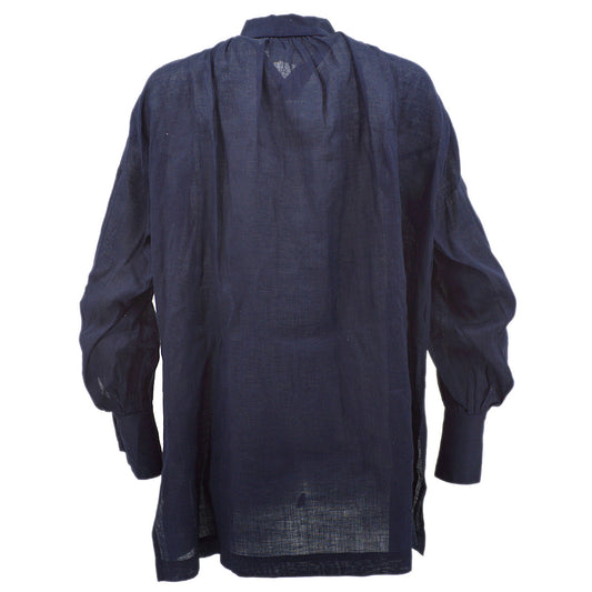 Luxury Chanel Blouse Shirt Navy