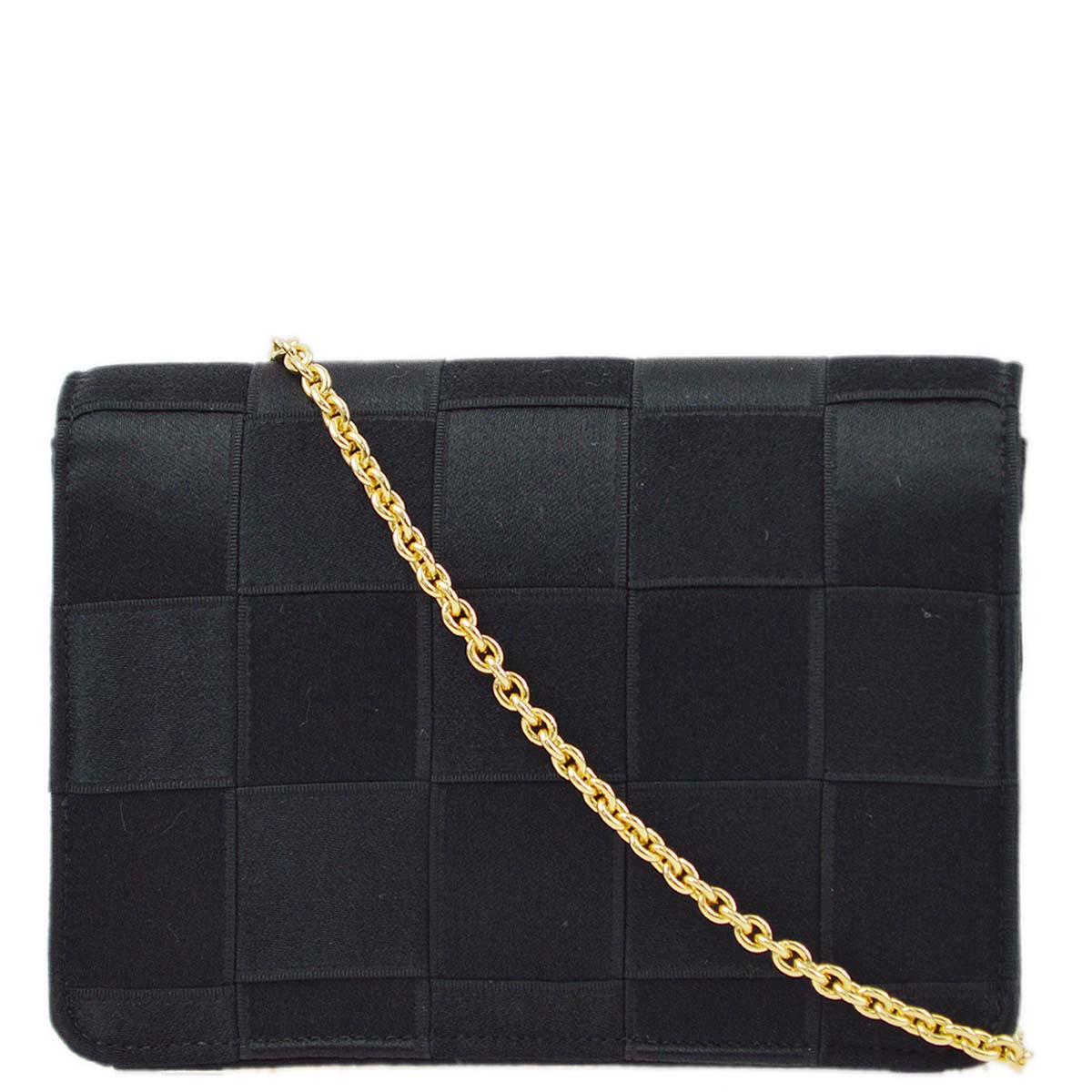 Luxury Chanel 1986-1988 Satin Straight Flap Shoulder Bag