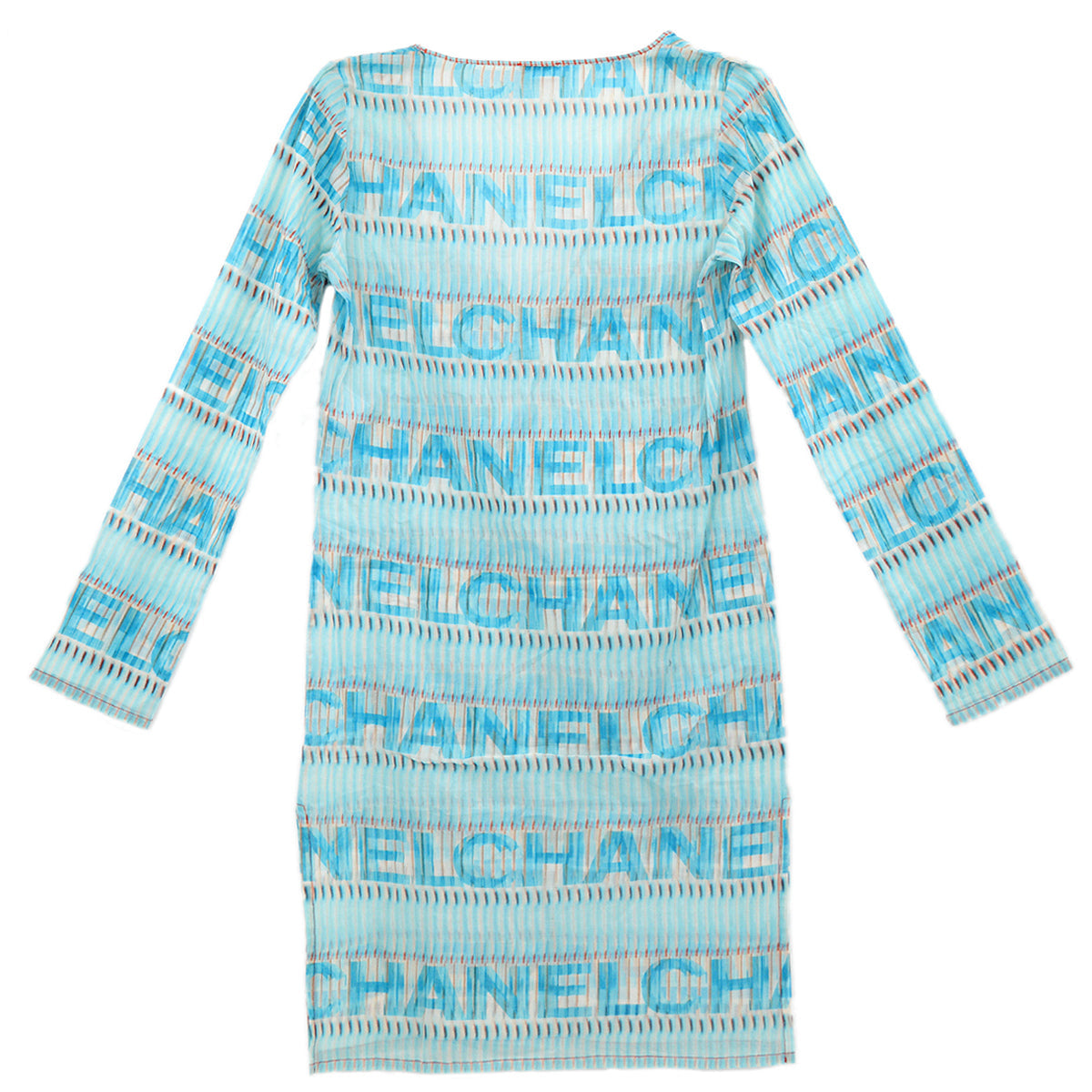 Luxury Chanel Dress Light Blue