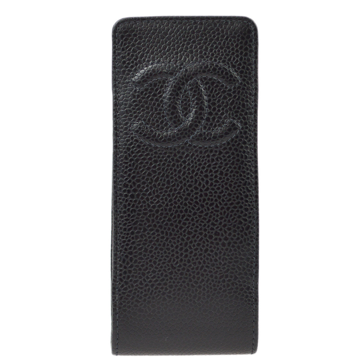 Luxury Chanel 2003-2004 Black Caviar Multi Pouch
