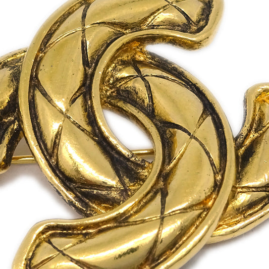 Luxury Chanel Gold CC Brooch Pin 1150