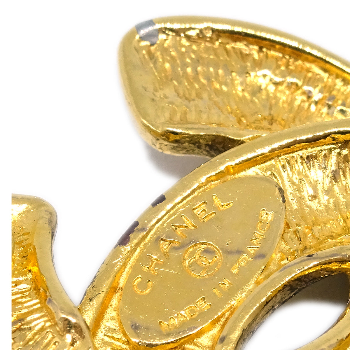 Luxury Chanel Gold CC Brooch Pin 1150