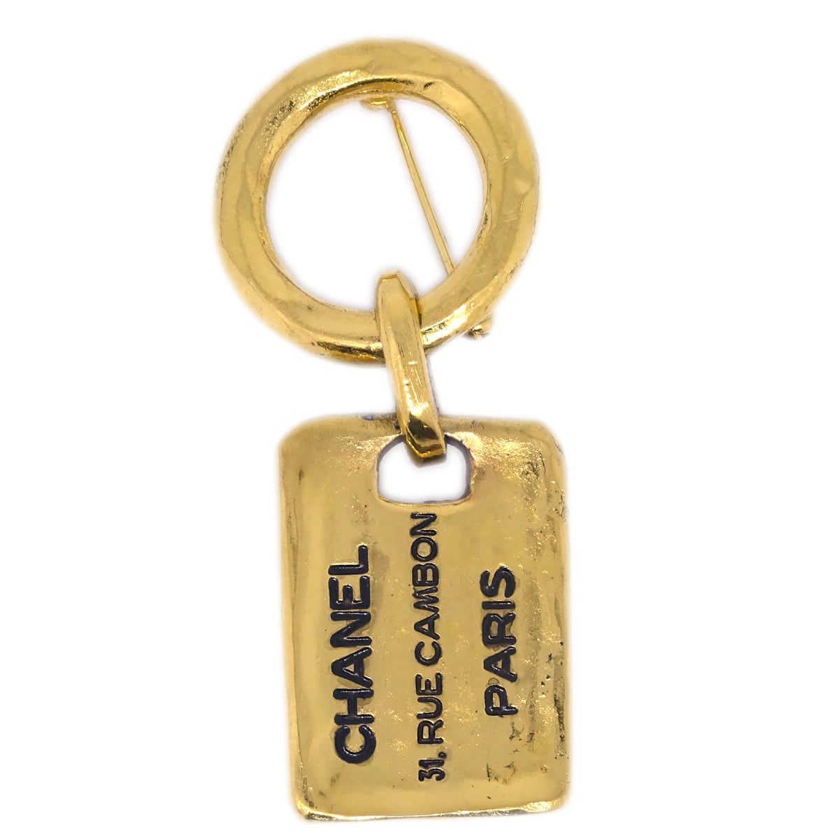 Luxury Chanel Gold Plate Brooch Pin 1133