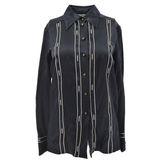 Luxury Chanel Fall 1994 silk shirt #34