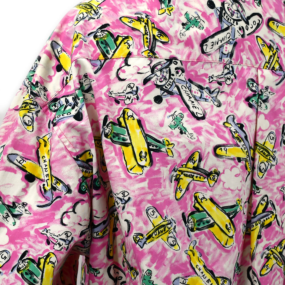 Luxury Chanel Blouse Shirt Pink