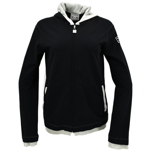 Luxury Chanel Spring 2006 Sport Line Hoodie Zip Up Top #40