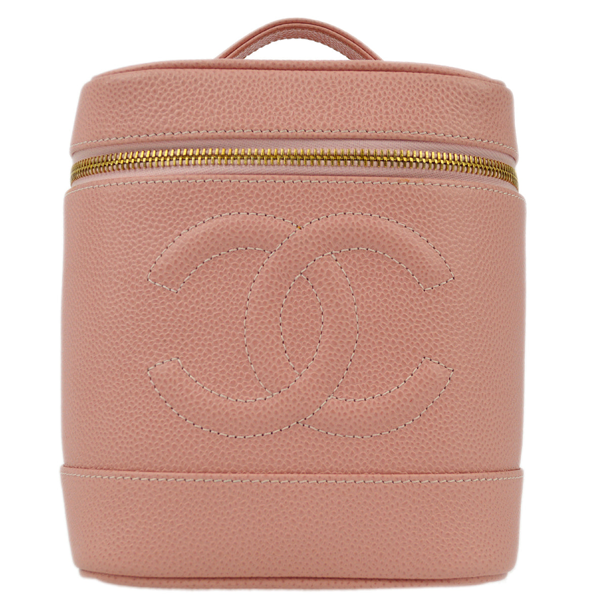 Luxury Chanel 2001-2003 Caviar Timeless Vanity Handbag