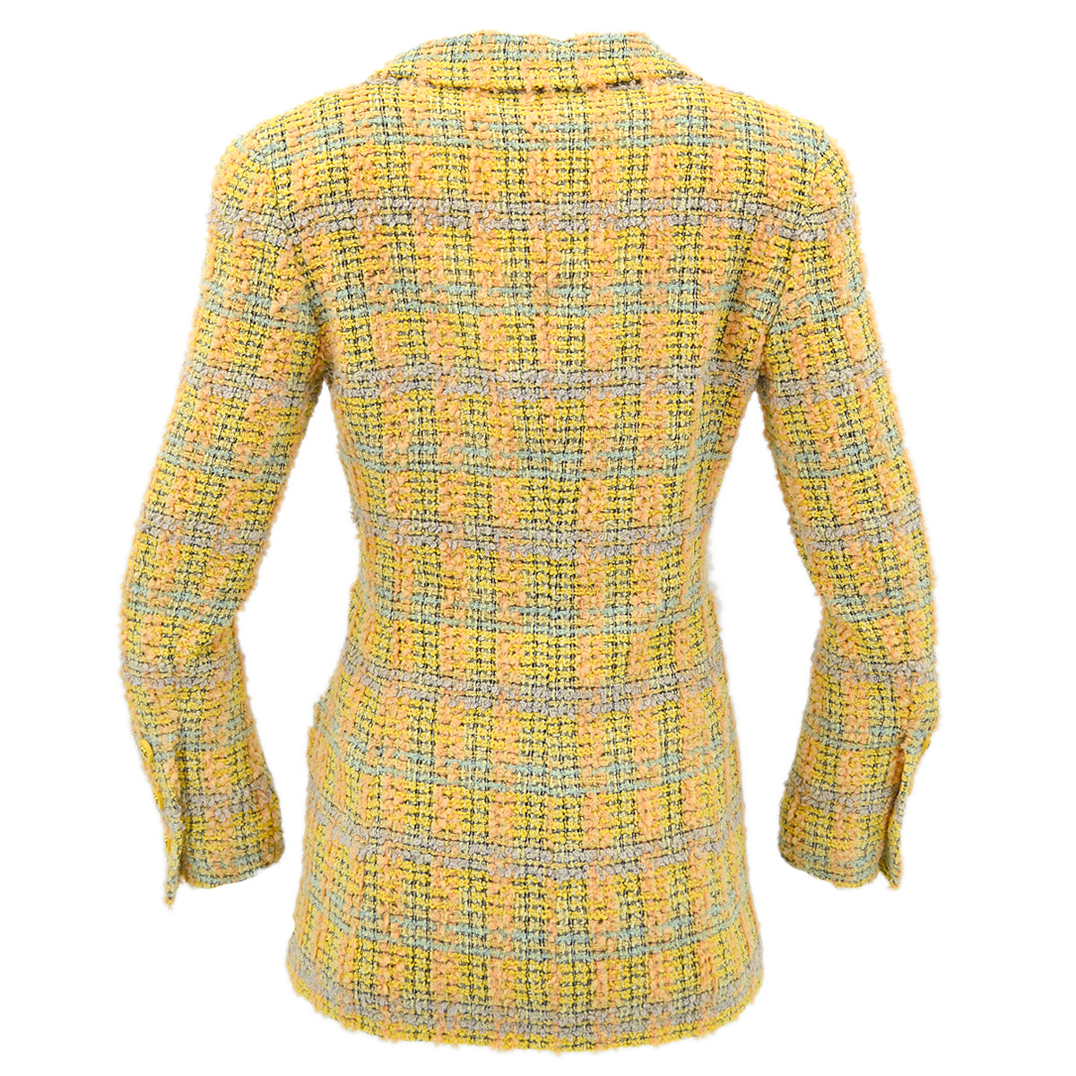 Luxury Chanel Fall 1994 single-breasted tweed jacket #36