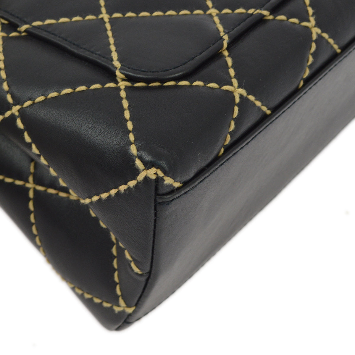 Luxury Chanel 2004-2005Black Calfskin Wild Stitch Kelly 30