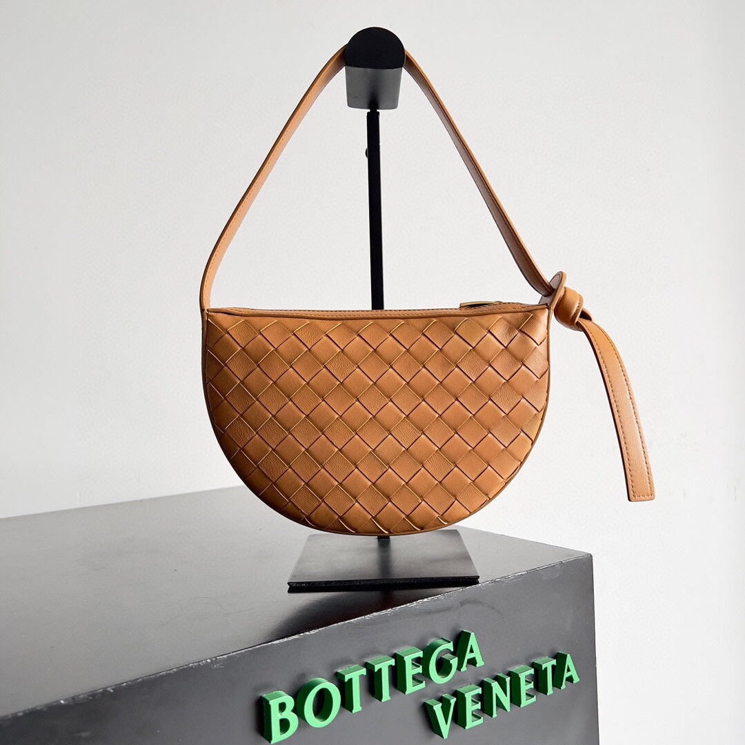 Luxury Bottega Veneta BV Mini Sunrise 23cm Salmon Calfskin Ghw
