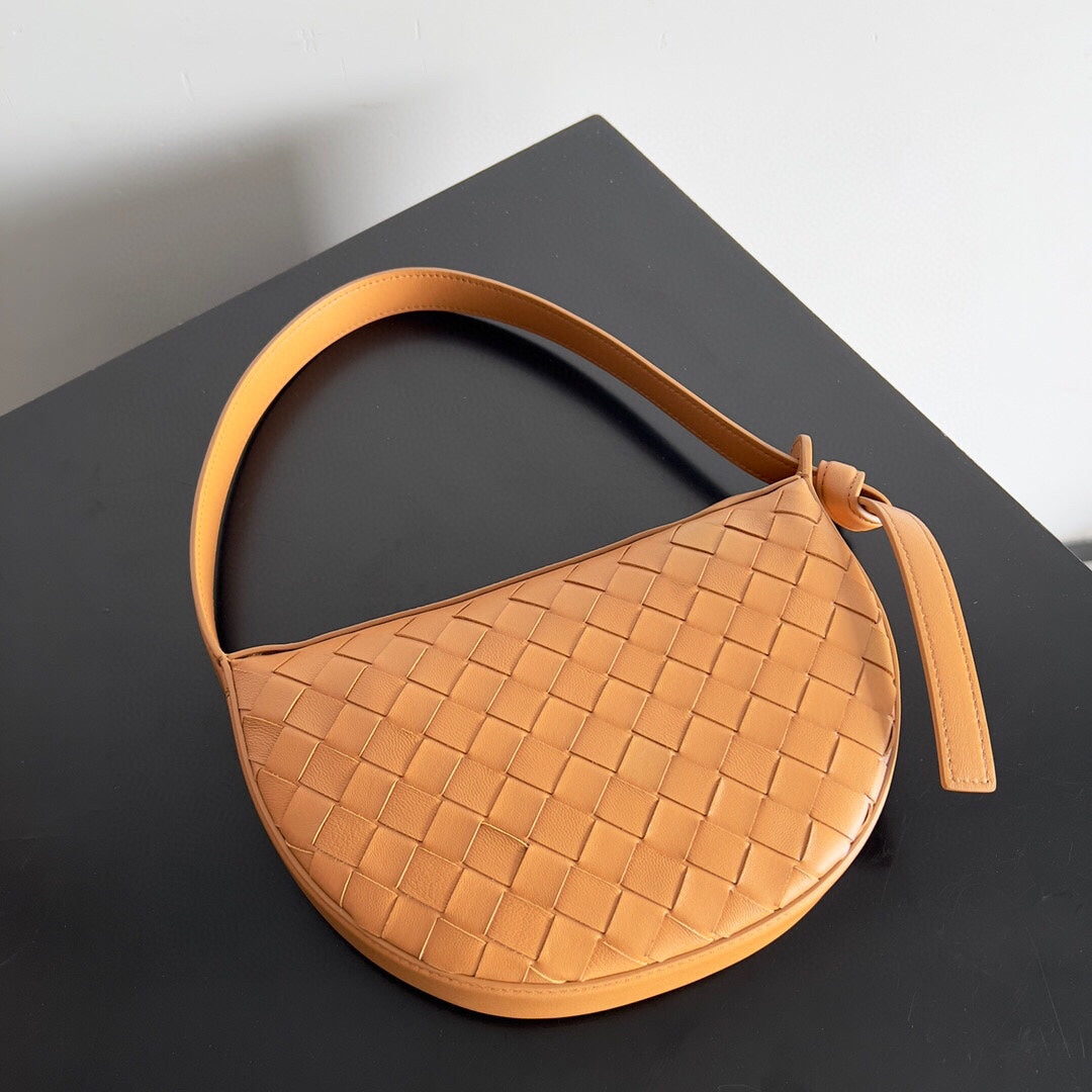 Luxury Bottega Veneta BV Mini Sunrise 23cm Salmon Calfskin Ghw