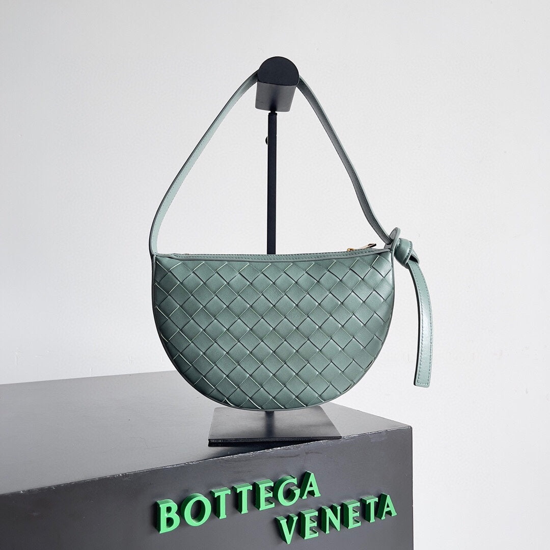 Luxury Bottega Veneta BV Mini Sunrise 23cm Mint Calfskin Ghw