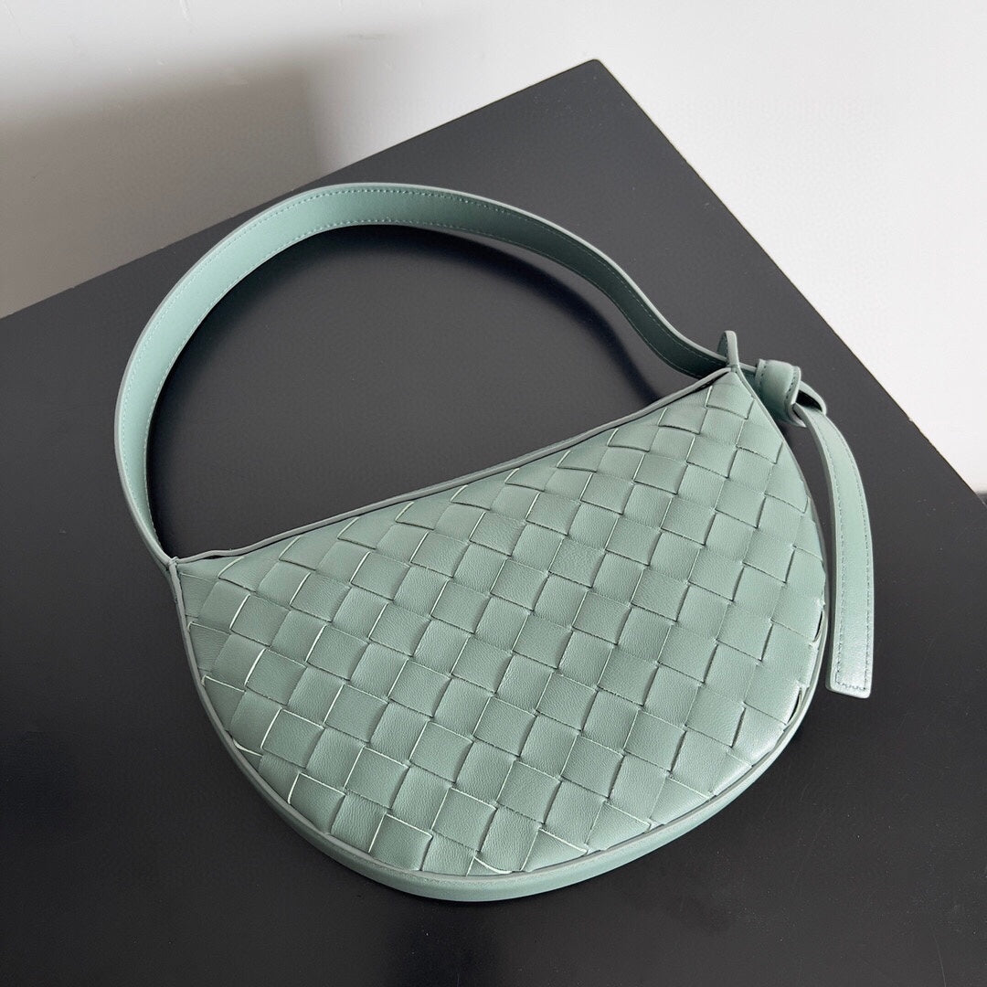 Luxury Bottega Veneta BV Mini Sunrise 23cm Mint Calfskin Ghw